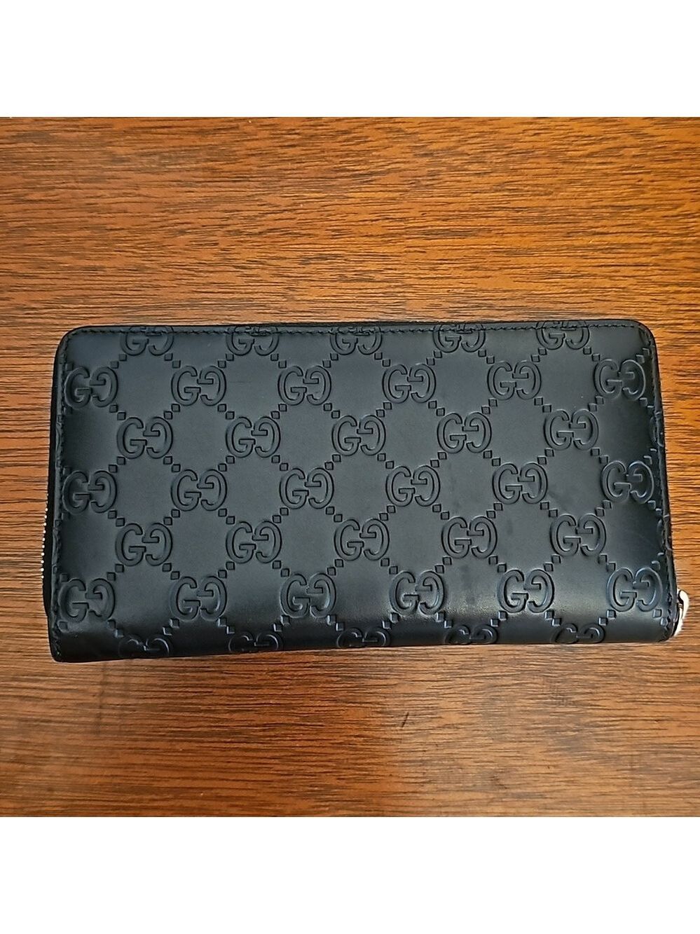 Authentic Gucci Logo Black Continental Wallet - Picture 2 of 11